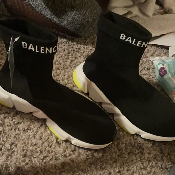 Balenciaga Speed Trainer Black White Volt - Picture 4 of 4